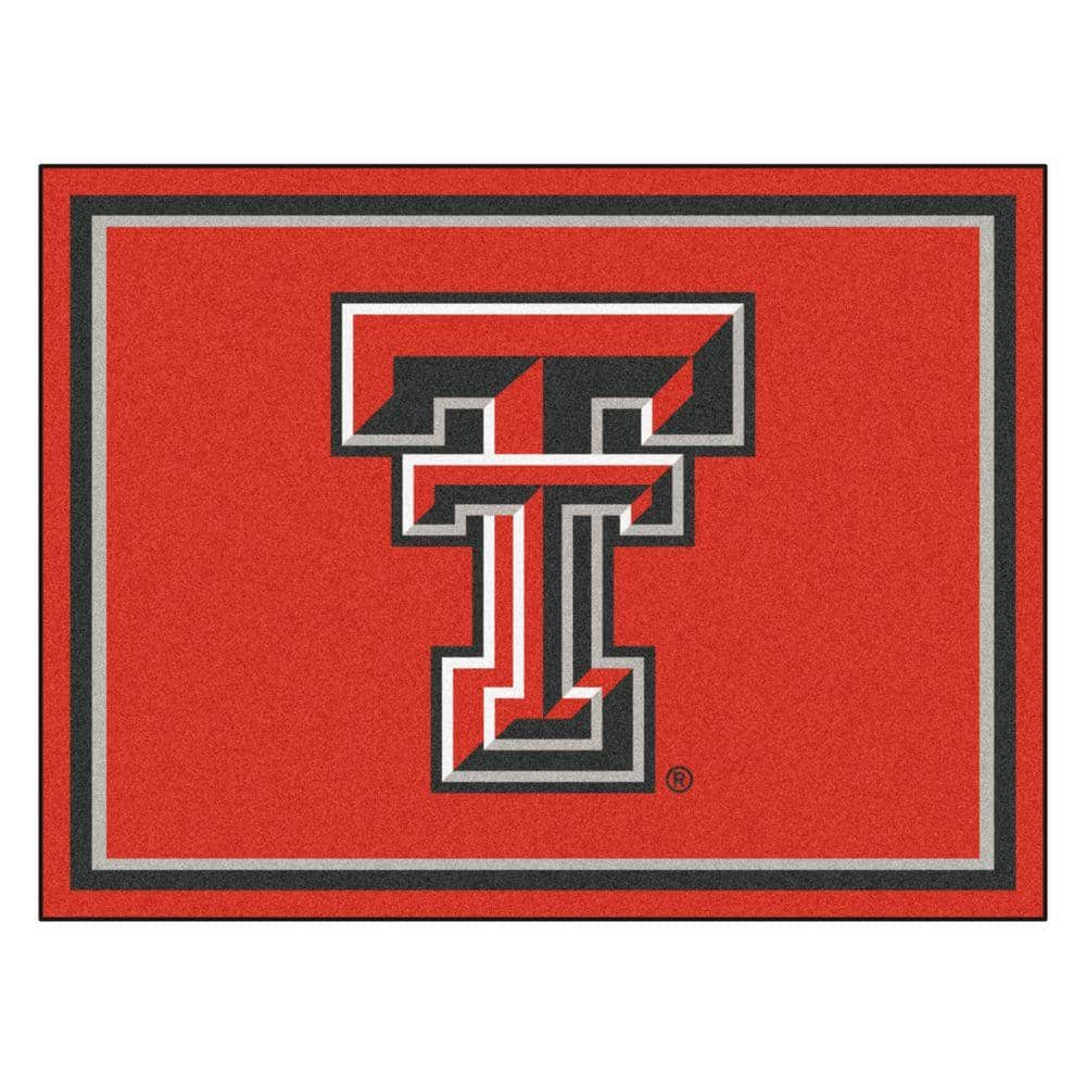 FANMATS NCAA Texas Tech University Red 8 ft. x 10 ft. Indoor Area Rug ...