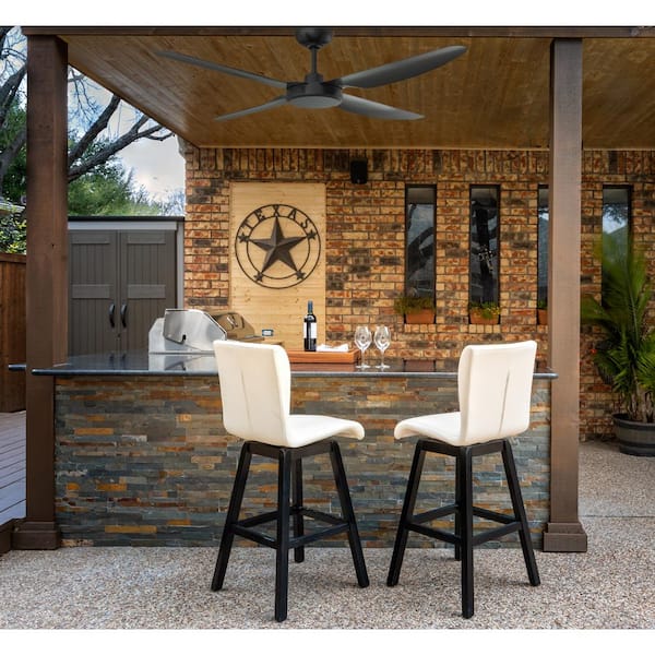 Wrightway 52 in. Indoor/Outdoor Coal Ceiling Fan with Remote Control