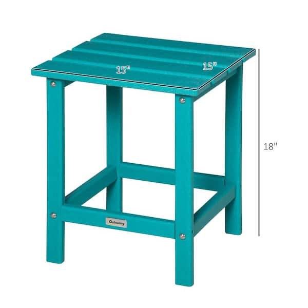 Turquoise store bistro table