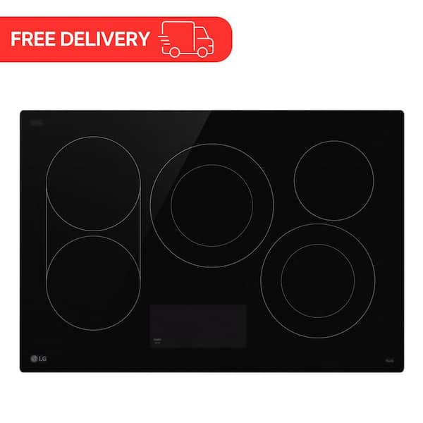 30 in. 5 Elements Radiant Cooktop in Black with with ThinQ, 3. 2kW, E-Star