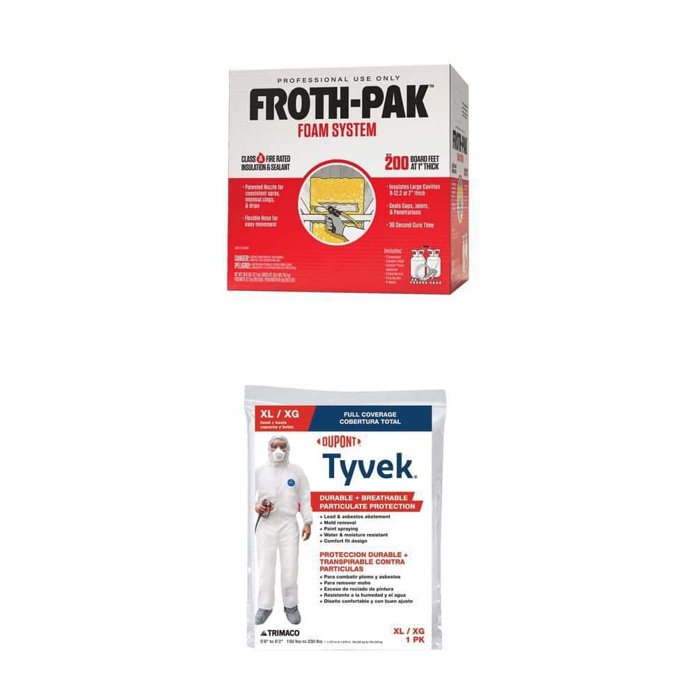 DuPont Tyvek XL Painters Coverall with Hood and Boots and 200