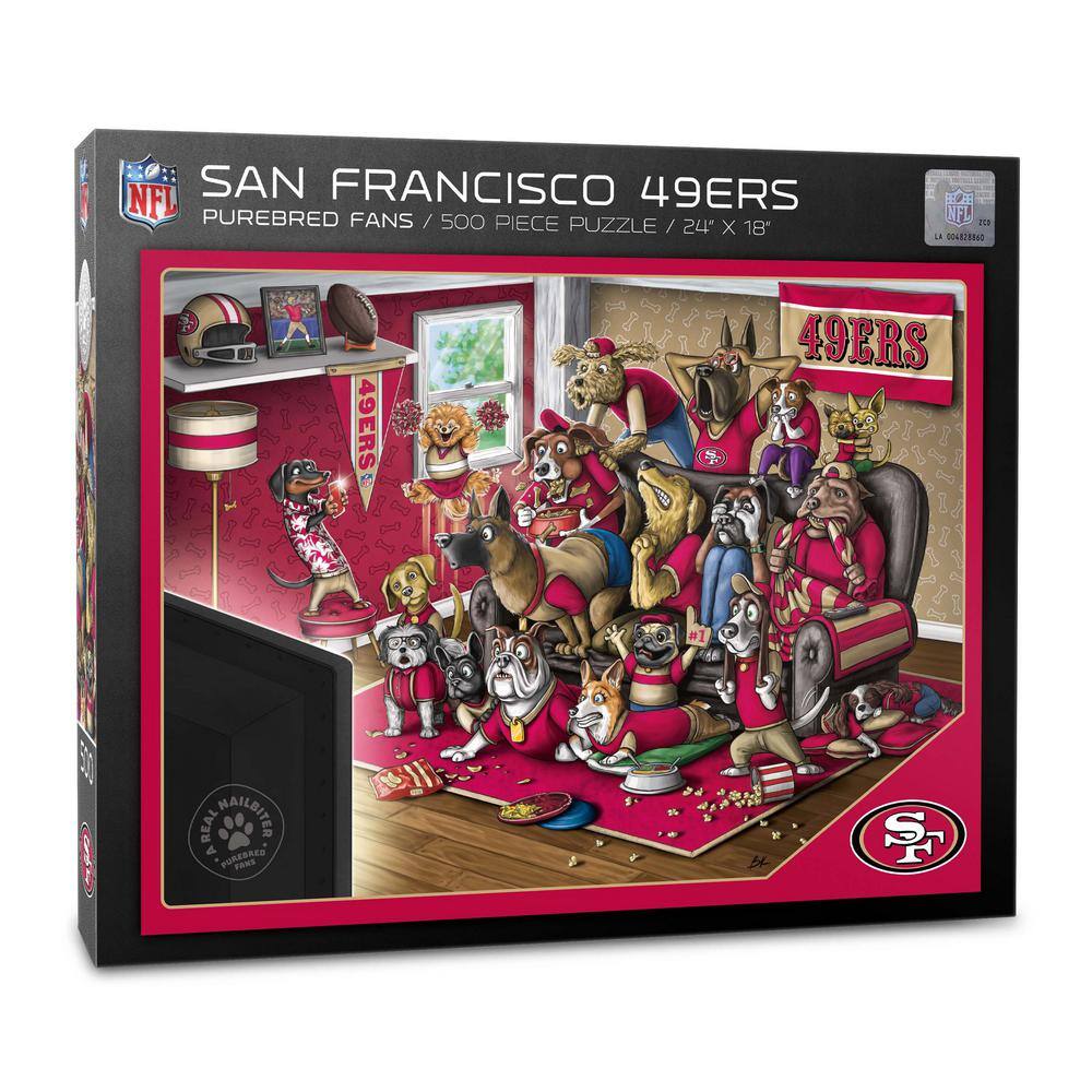 YouTheFan NFL San Francisco 49ers Purebred Fans Puzzle A Real Nailbiter