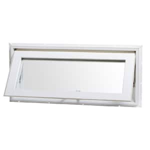 32 in. x 14 in. Top Hinge Awning Vinyl Window - White