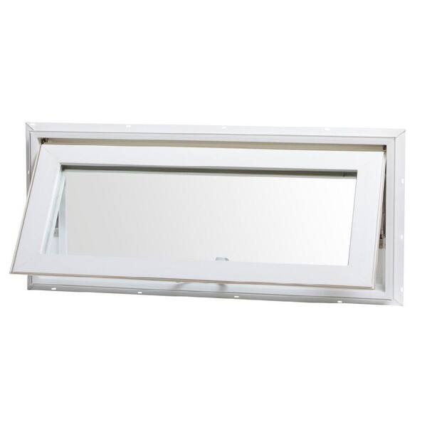 TAFCO WINDOWS 32 in. x 14 in. Top Hinge Awning Vinyl Insulated Window - White