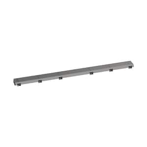 RainDrain Match Boardwalk Stainless Steel Linear Shower Drain Trim for 39 3/8 in. Rough in Brushed Stainless Steel