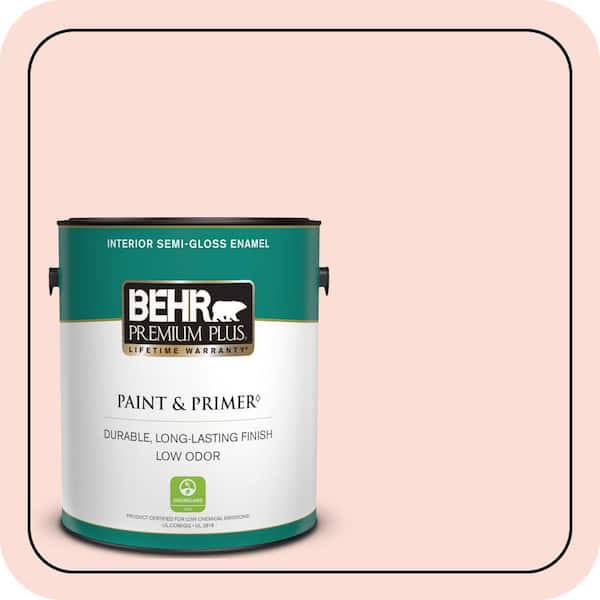 BEHR PREMIUM PLUS 1 gal. #200C-2 Botticelli Angel Semi-Gloss Enamel Low Odor Interior Paint & Primer