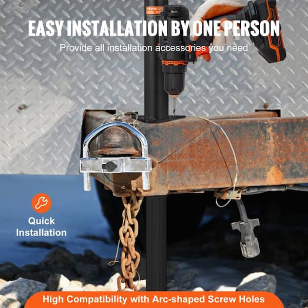 SKYSHALO Trailer Jack,Trailer Tongue Jack A-frame Bolt on
