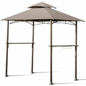 8 ft. x 5 ft. Outdoor Barbecue Grill Gazebo Canopy Tent for BBQ Shelter