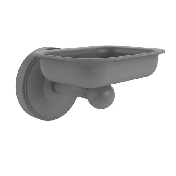 Allied Brass Regal Collection Wall Mounted Soap Dish in Matte Gray
