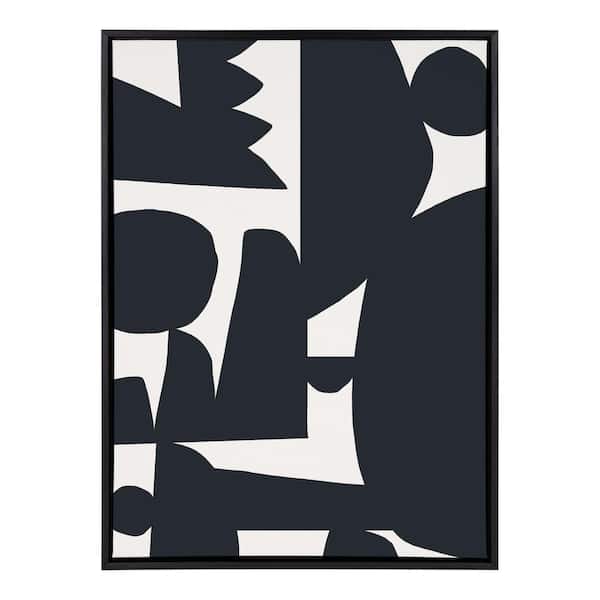 Kate and Laurel Sylvie "Quiet Jungle 1" by Kelly Knaga Framed Canvas Wall Art 38 in. x 28 in.
