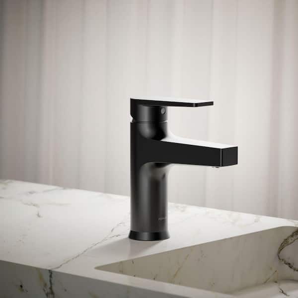 Taut Single Handle Single Hole Bathroom Sink Faucet In Matte Black