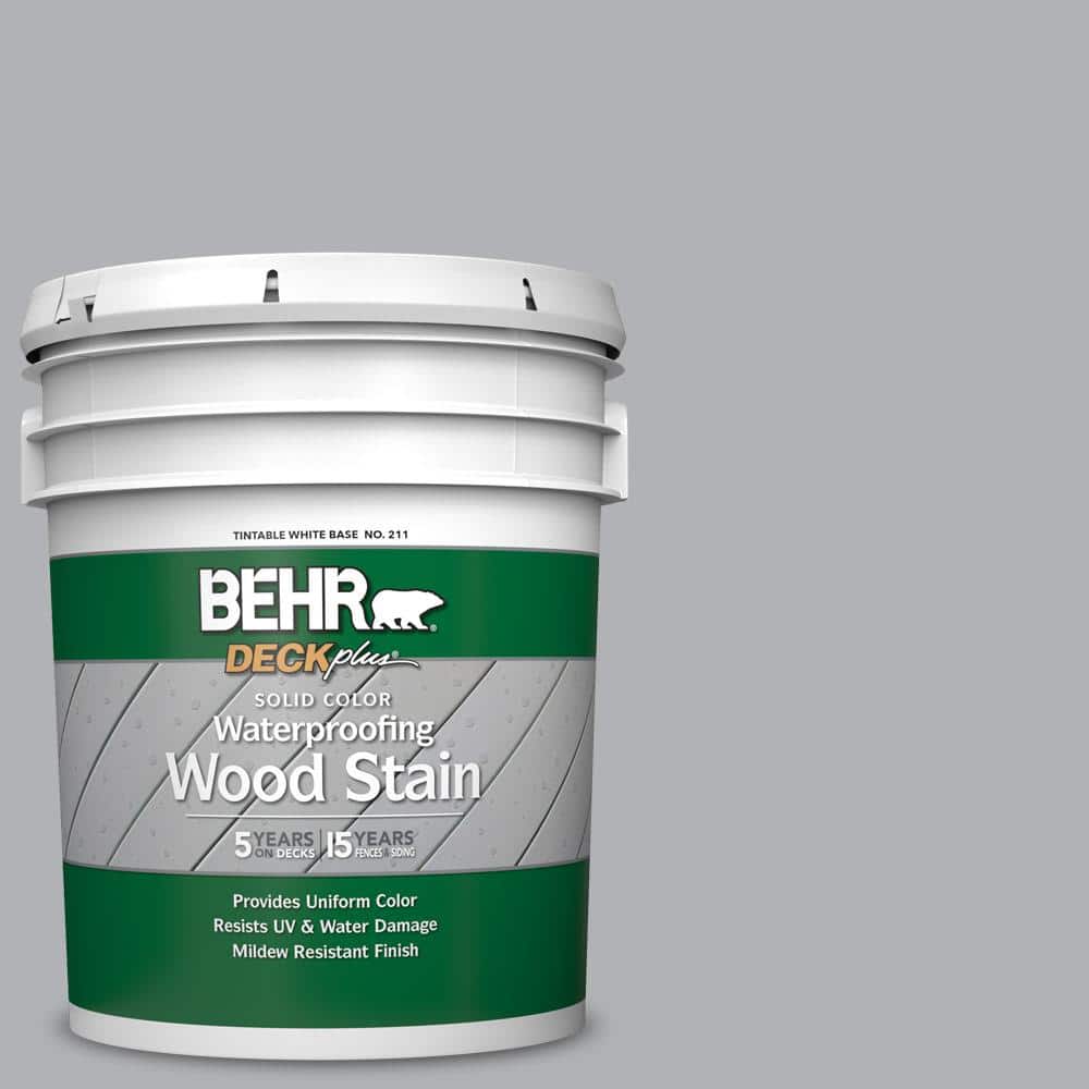 5 gal. #770E-3 Pewter Mug Solid Color Waterproofing Exterior Wood Stain