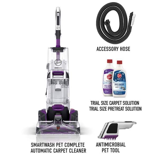 hoover smartwash automatic pet carpet cleaner purple