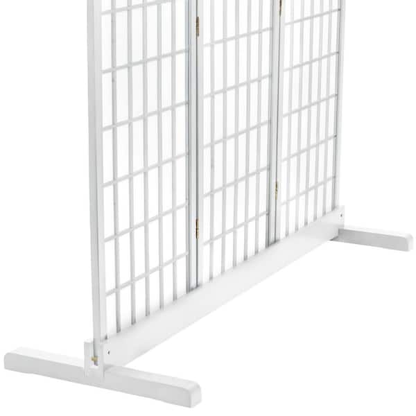 RED LANTERN Room Divider Stand (Stand Only) 3-Panel White