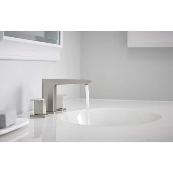 Honesty 8 in. Widespread 2-Handle Bathroom Faucet in Vibrant Brushed Nickel