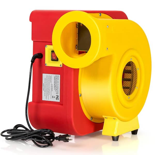 735 Watt 1.0HP Yellow Pump Fan Commercial Inflatable Bouncer Blower Costzon Air Blower 