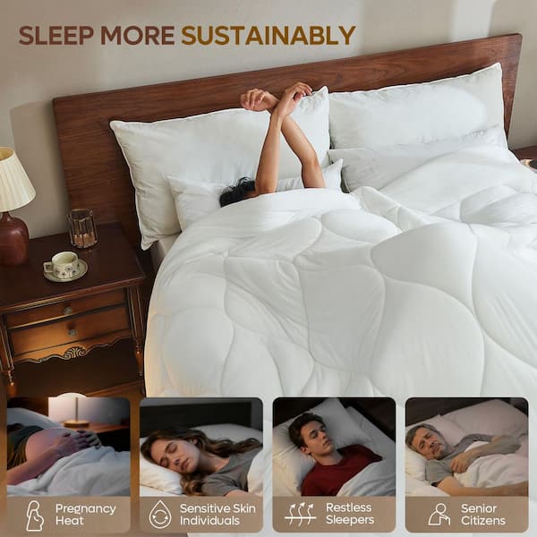 White King Microfiber All-Season Comforter Down Alternative Skin Friendly Bedding