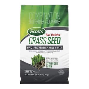 Turf Builder 16 lbs. Grass Seed Pacific Northwest Mix with Fertilizer and Soil Improver, Premium Mix