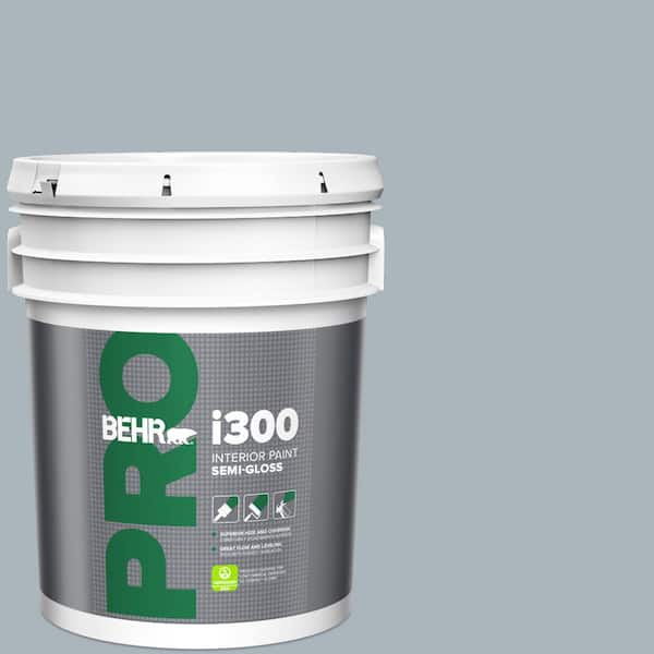 5 gal. #N490-3 Shaved Ice Semi-Gloss Interior Paint