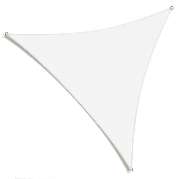 18 ft. x 18 ft. x 18 ft. White Triangle Shade Sail