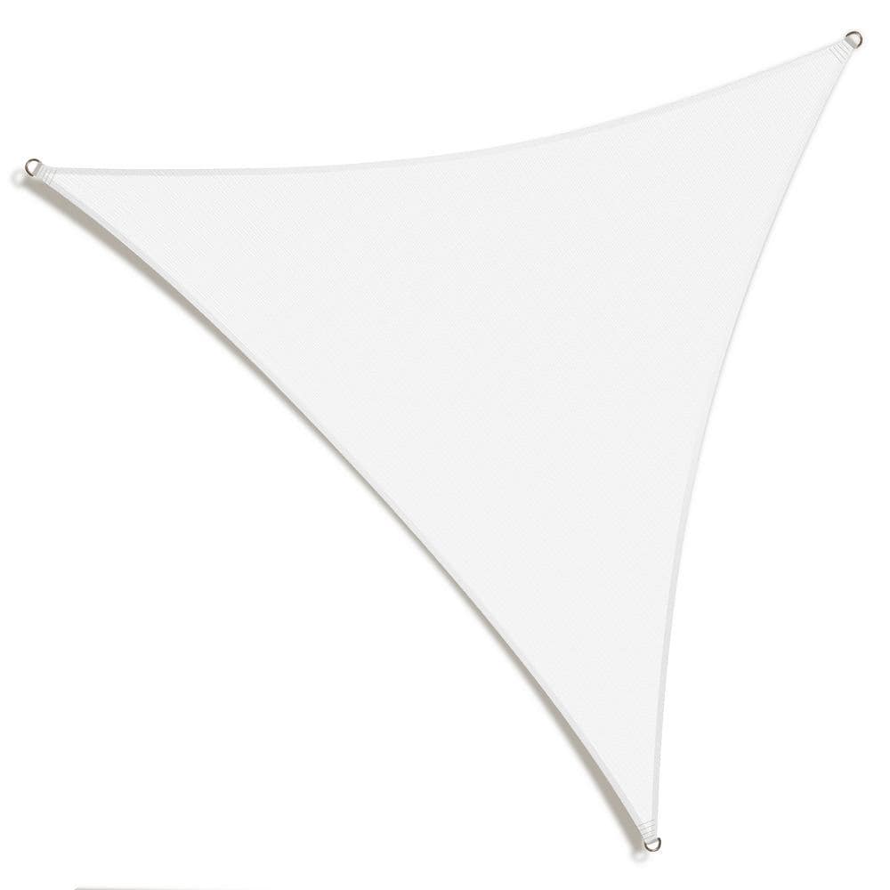 28' x 28' x 28' White Triangle Patio Sun Shade Sail Canopy