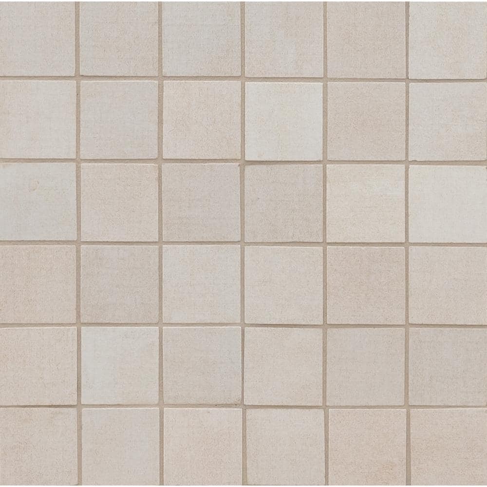 Ridgestone Ice 12 in. x 12 in. x 0.36 in. Matte Ceramic Mesh-Mounted Floor and Wall Mosaic Tile (8 sq. ft./Case) price history on PriceWatchPro