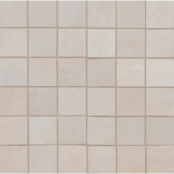 Ridgestone Ice 12 in. x 12 in. x 0.36 in. Matte Ceramic Mesh-Mounted Floor and Wall Mosaic Tile (8 sq. ft./Case)