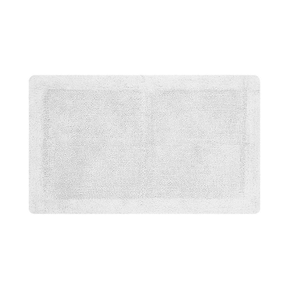 Better Trends Edge 24 in. x 40 in. White 100 Cotton Rectangle Bath Rug