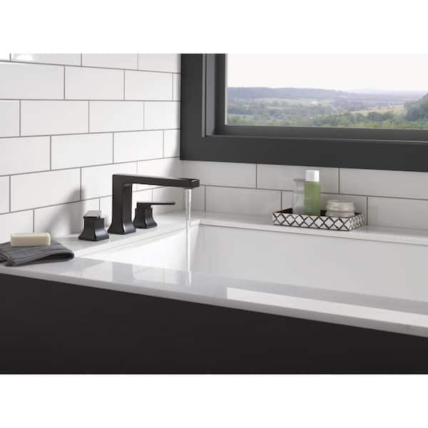 Delta Velum 2-Handle Deck Mount Roman Tub Faucet Trim Kit in Matte