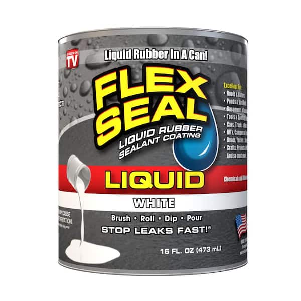 FLEX SEAL FAMILY OF PRODUCTS Flex Seal 16 oz. White Liquid Rubber Sealant Coating
