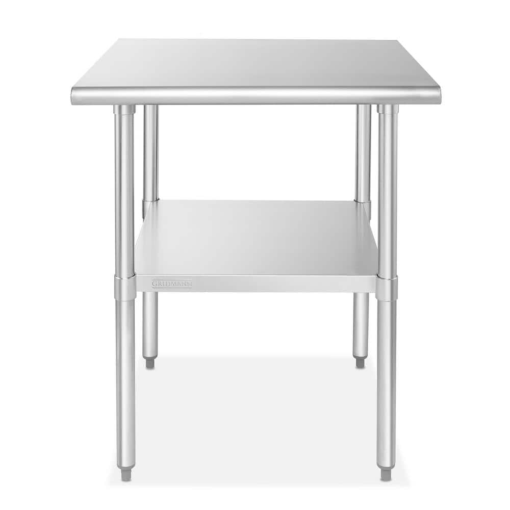 GRIDMANN Stainless Steel 34.5'' H Work Table