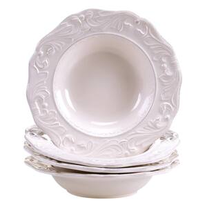Firenze Ivory 9.75 in. Soup/Pasta Bowl (Set of 4)