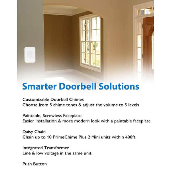 NICOR PrimeChime Plus 2 Mini Video Compatible Hardwired Door Bell