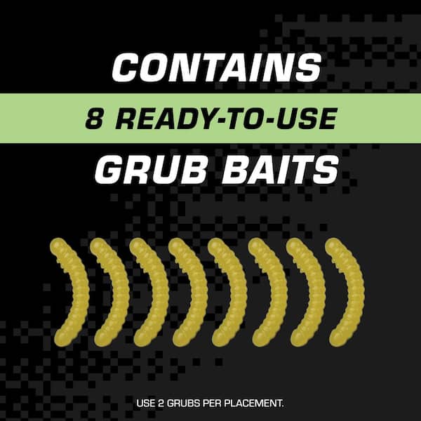 Mole Killer Grubs, Ready-to-Use Mole Killer, 4 Packages each which contain 8 Grubs