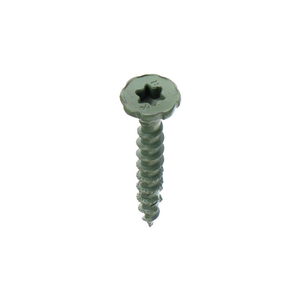 Backer-On - #9 x 1-1/4 in. Star Drive Serrated Head Cement Board Screws (750-Pack)