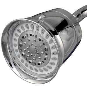Traditional All-in-1 Shower Head Water Filtration System with 8-Spray Settings in Chrome