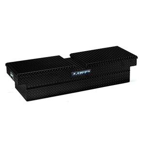63 in Gloss Black Aluminum Full Size Crossbed Truck Tool Box with mounting hardware and keys included