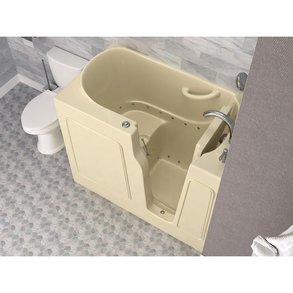 MediTub 26 x 46 Left Drain Biscuit Soaking Walk-In Bathtub