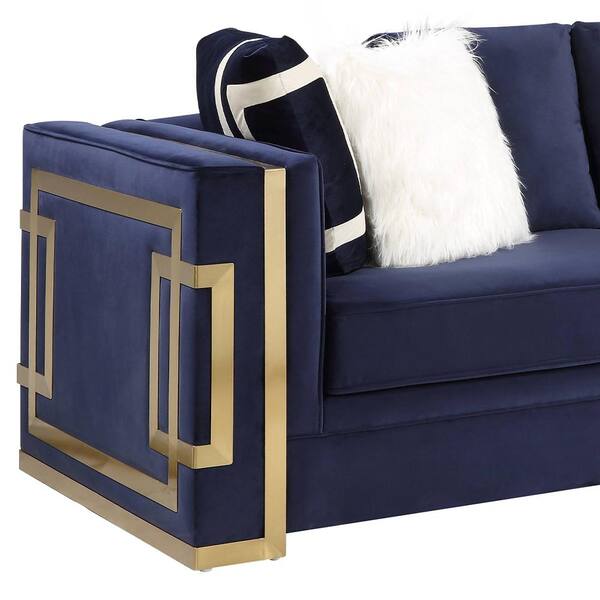 Acme Furniture Virrux 96 In Blue