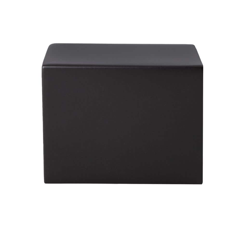 Martin Matte Black Rectangular Finger Pull with Mounting Hardware