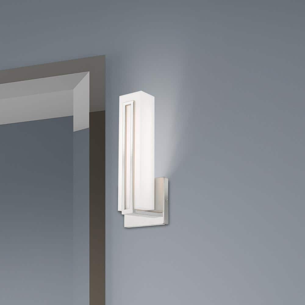 12" Polished Chrome Dimmable LED Vanity Wall Sconce