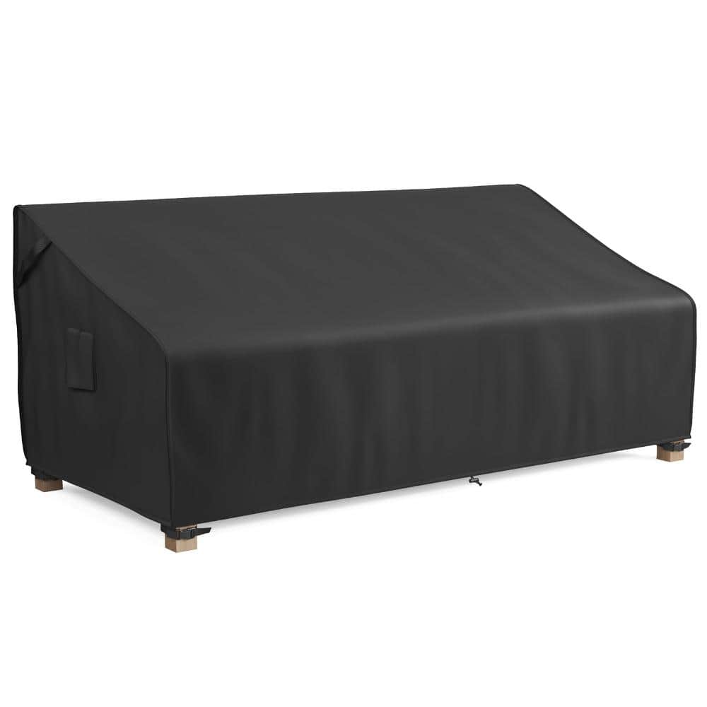 88 in. L x 40 in. W x 35 in. H Black Outdoor Couch Cover Patio Furniture Covers price history on PriceWatchPro
