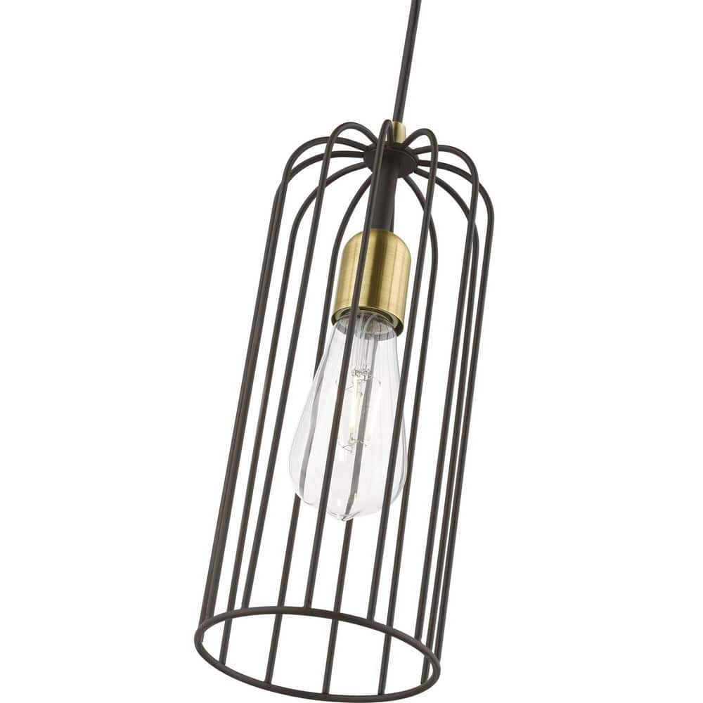 Glenbrook Mini 5'' Bronze & Antique Brass Indoor/Outdoor Pendant Light