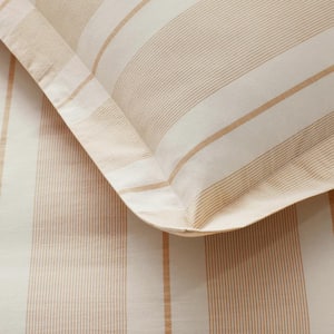 Wide Stripe T200 Yarn Cotton Percale Pillowcases (Set of 2)
