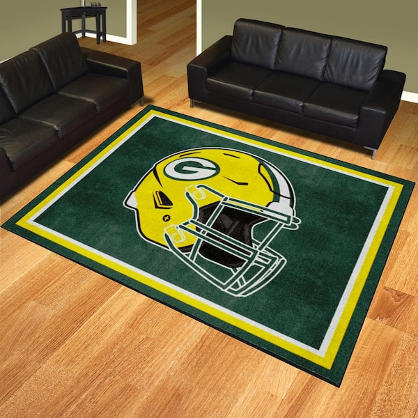 FANMATS NFL Green Bay Packers Green 2 ft. x 2 ft. Round Area Rug