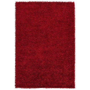 Curtsi Red 5 ft. x 8 ft. Solid Color Area Rug