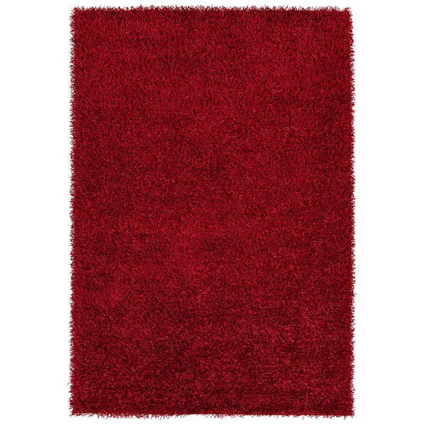 Kaleen Curtsi Red 5 ft. x 8 ft. Solid Color Area Rug
