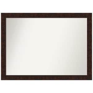 William Mottled Bronze Narrow 42 in. W x 31 in. H Rectangle Non-Beveled Framed Wall Mirror in Bronze