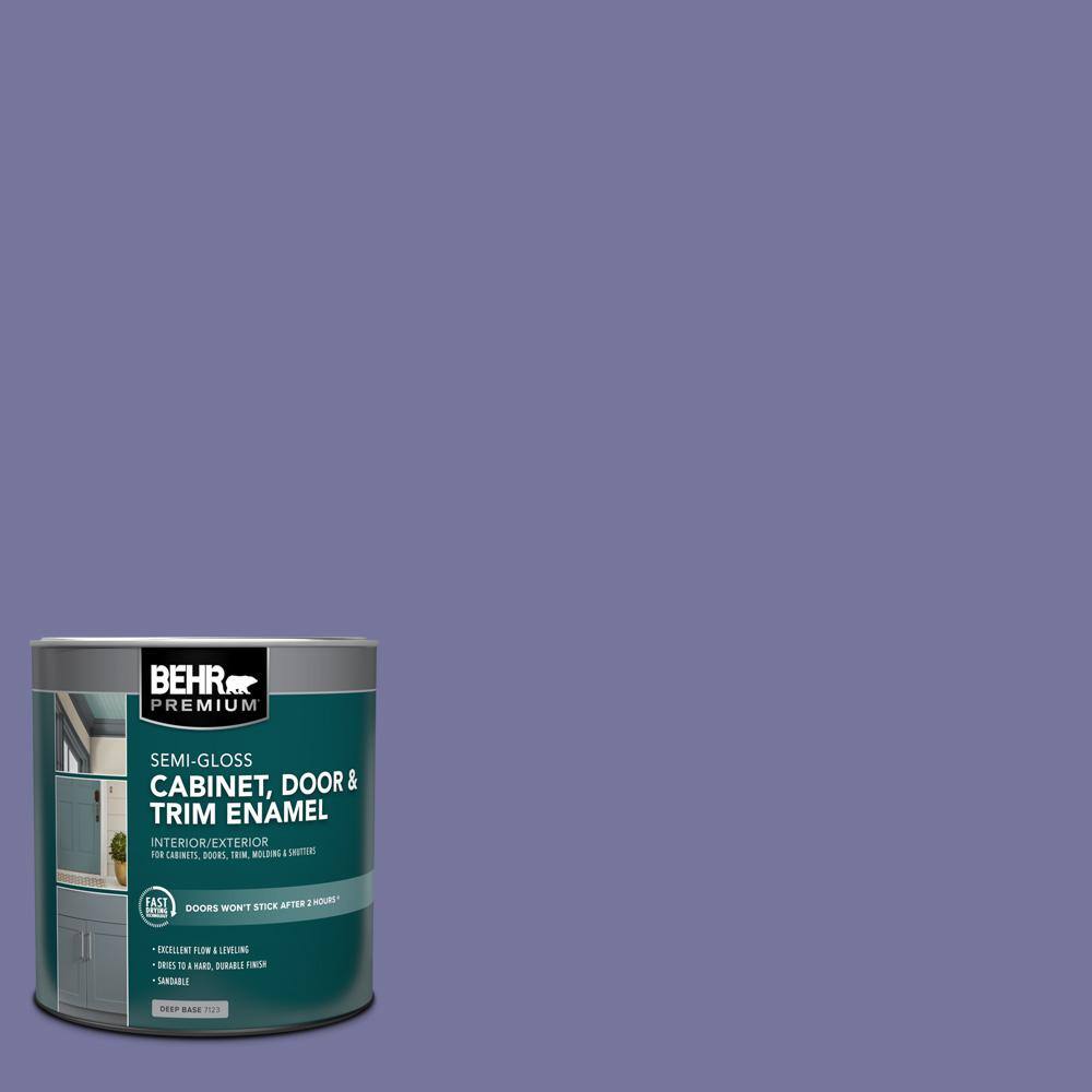 1 qt. #M550-6 Kimono Violet Semi-Gloss Enamel Interior/Exterior Cabinet, Door & Trim Paint price history on PriceWatchPro