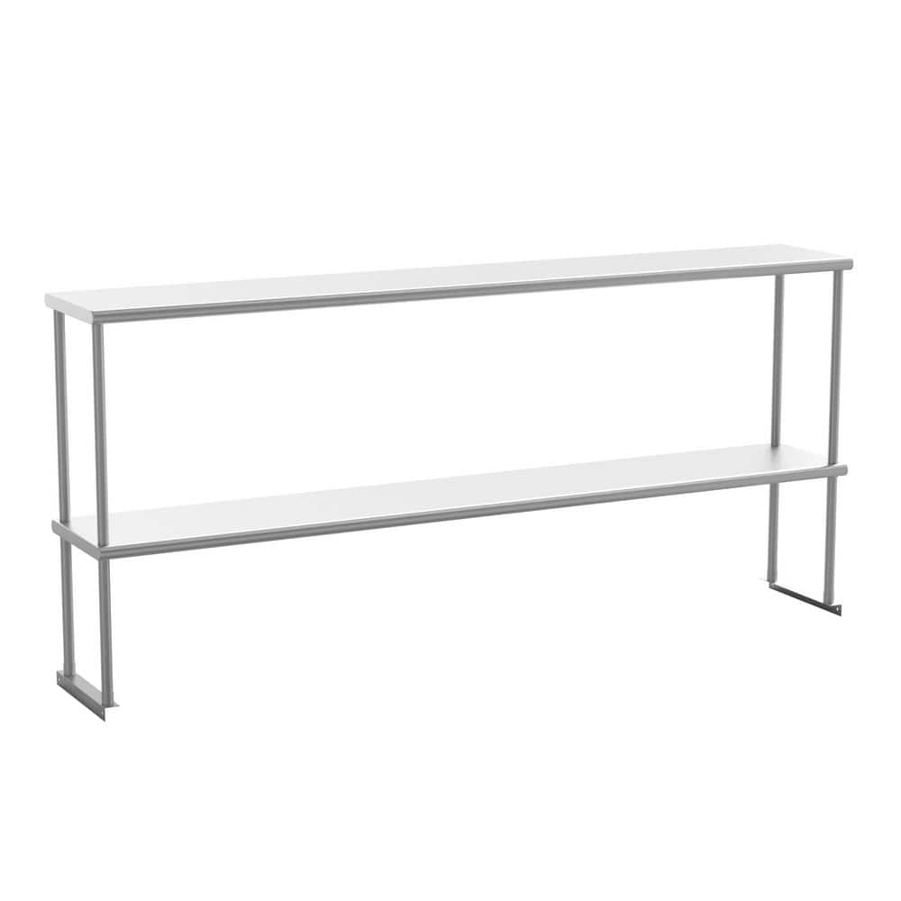 72 in. W x 12 in. D Rectangle Stainless Steel Metal Shelf with Stainless Steel Frame price history on PriceWatchPro